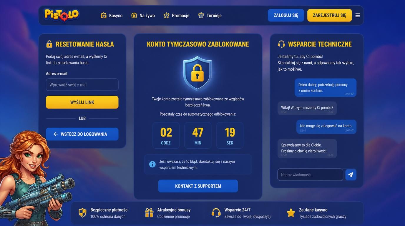 Reset hasła i odblokowanie konta